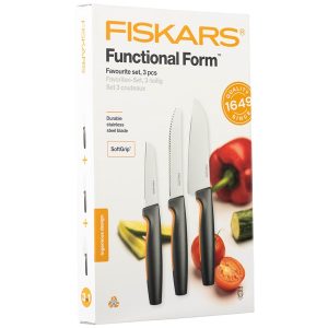 Fiskars Functional Form Favourite knife set 3 pcs