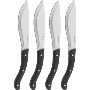 Tomahawk steakkniv, mørkt træ, 4 stk.