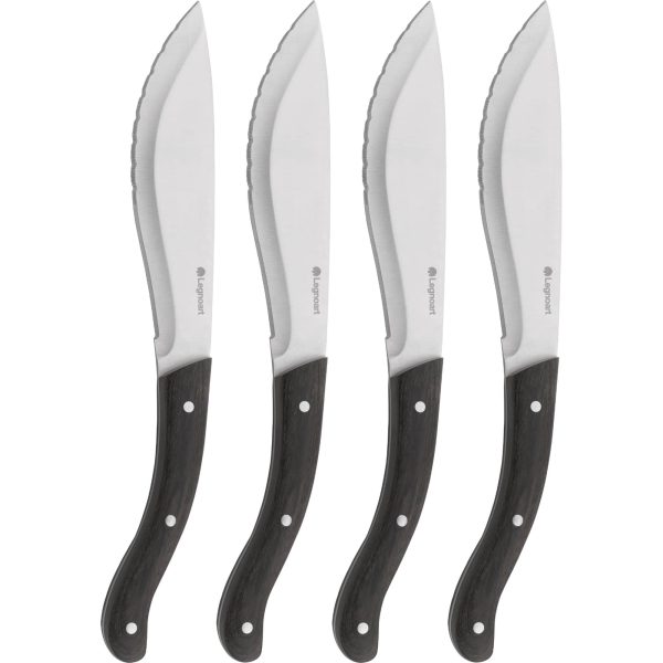 Tomahawk steakkniv, mørkt træ, 4 stk.