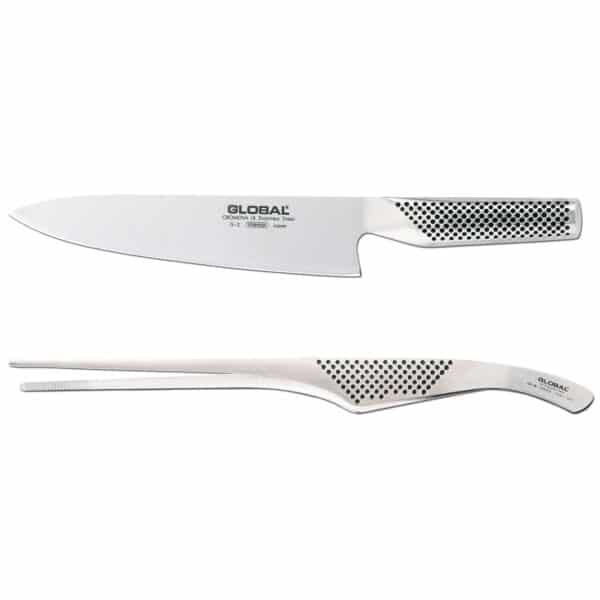 Global Knivsæt 2-deles, G-2 kokkekniv + GS-28 madpincet